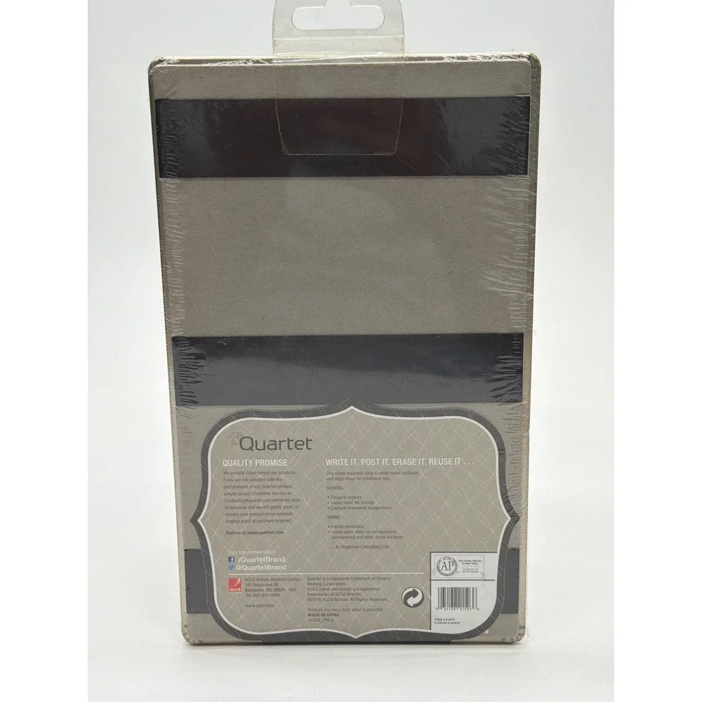 Quartet Magnetic Dry Erase Board 6x10 Frameless Champagne Gold 21503 New